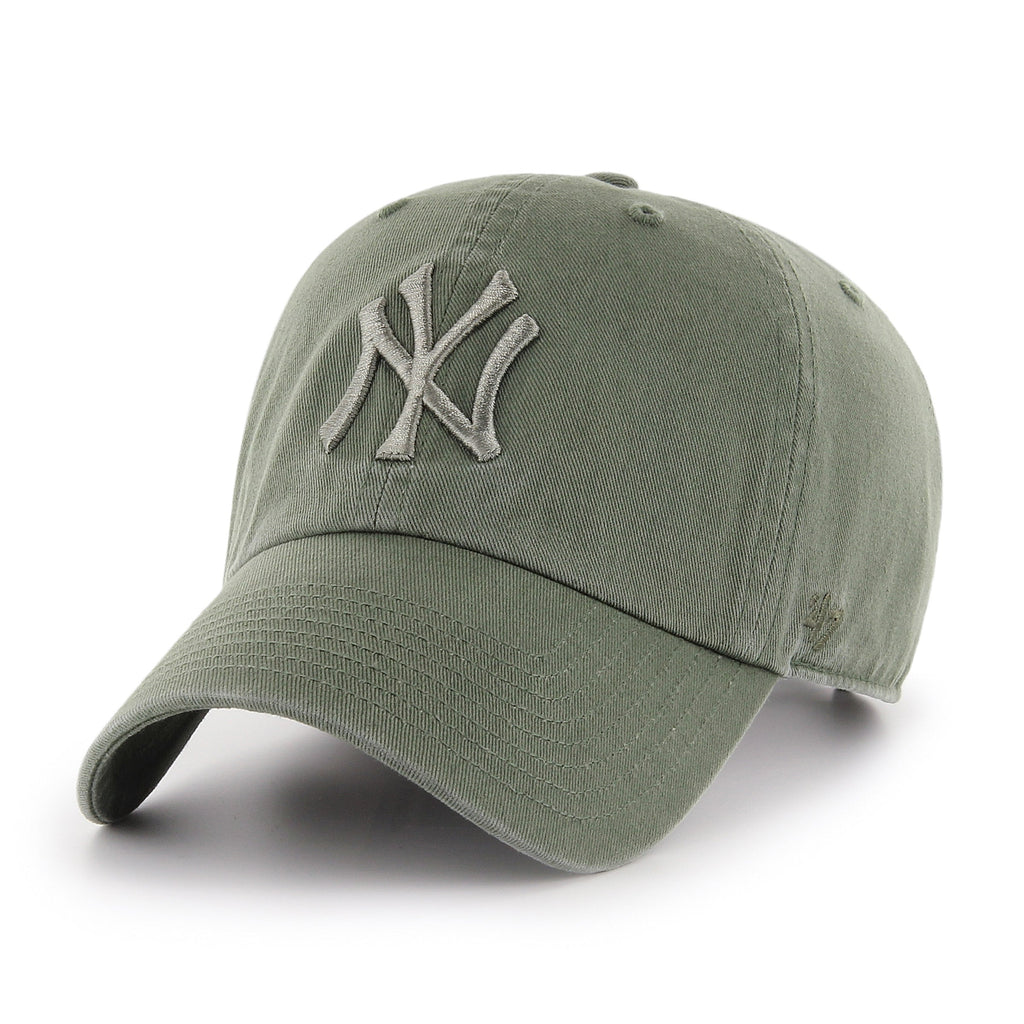 New York Yankees MLB 47 Brand Men Moss Tonal Clean Up Adjustable Hat product image 1, provided for visual reference and