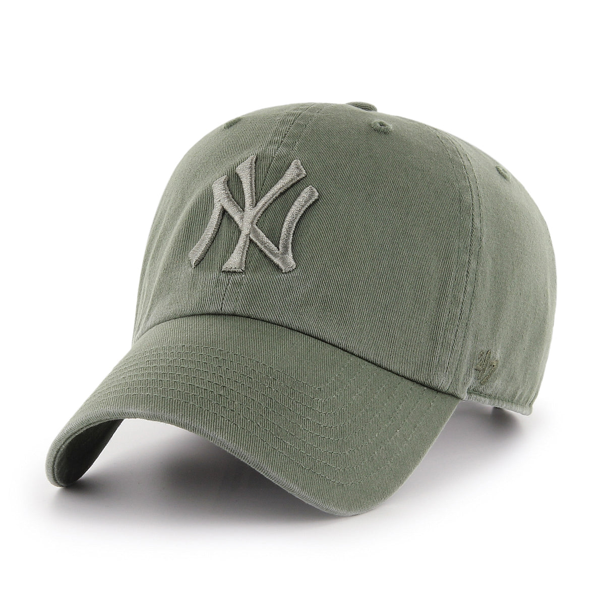 New York Yankees MLB 47 Brand Men Moss Tonal Clean Up Adjustable Hat product image 1, provided for visual reference and