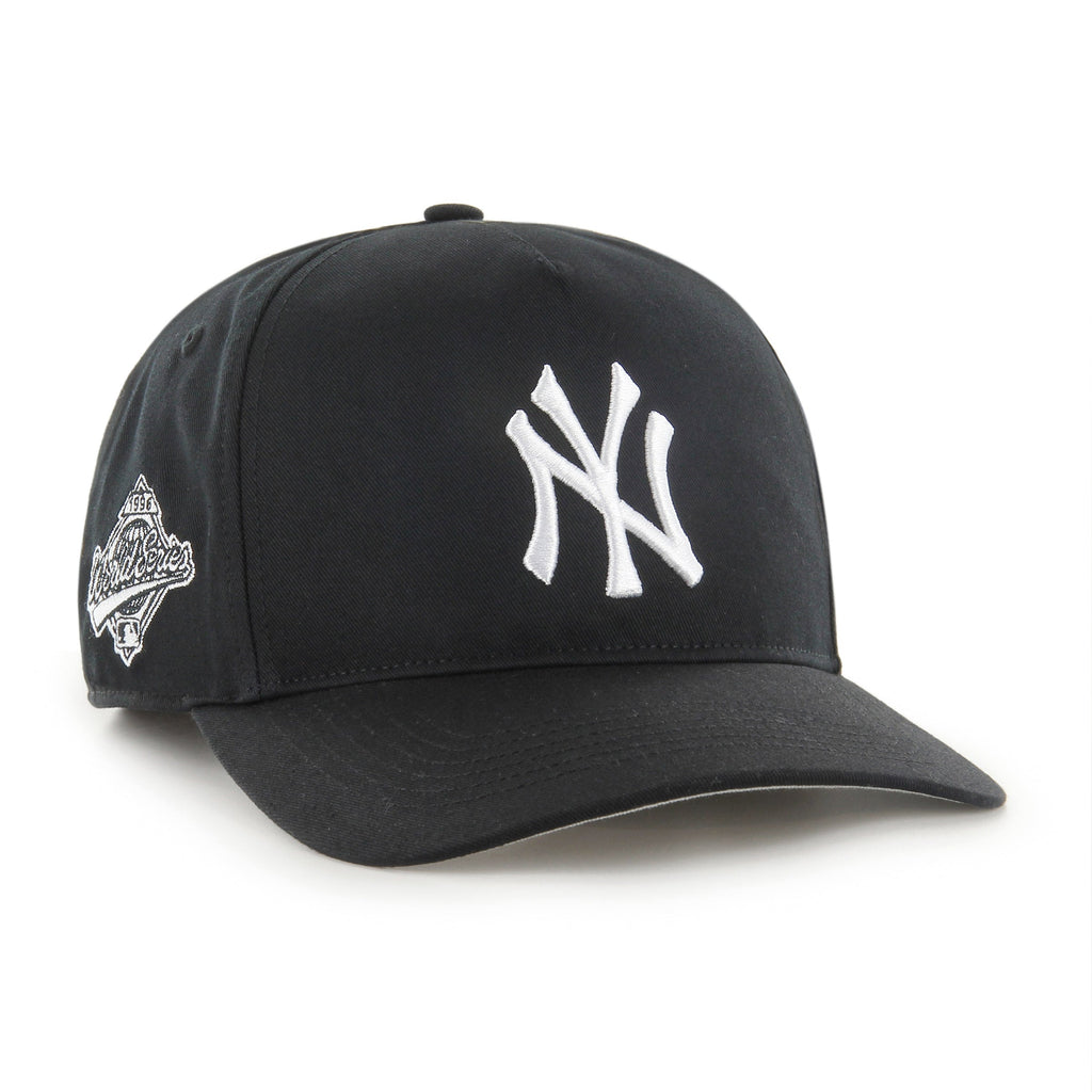 New York Yankees MLB 47 Brand Men Black & White Sure Shot Hitch Adjustable Hat product image 1, provided for visual