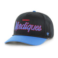 Quebec Nordiques NHL 47 Brand Men Black Crosstown Script Rope Hitch Adjustable Hat product image 1, provided for visual