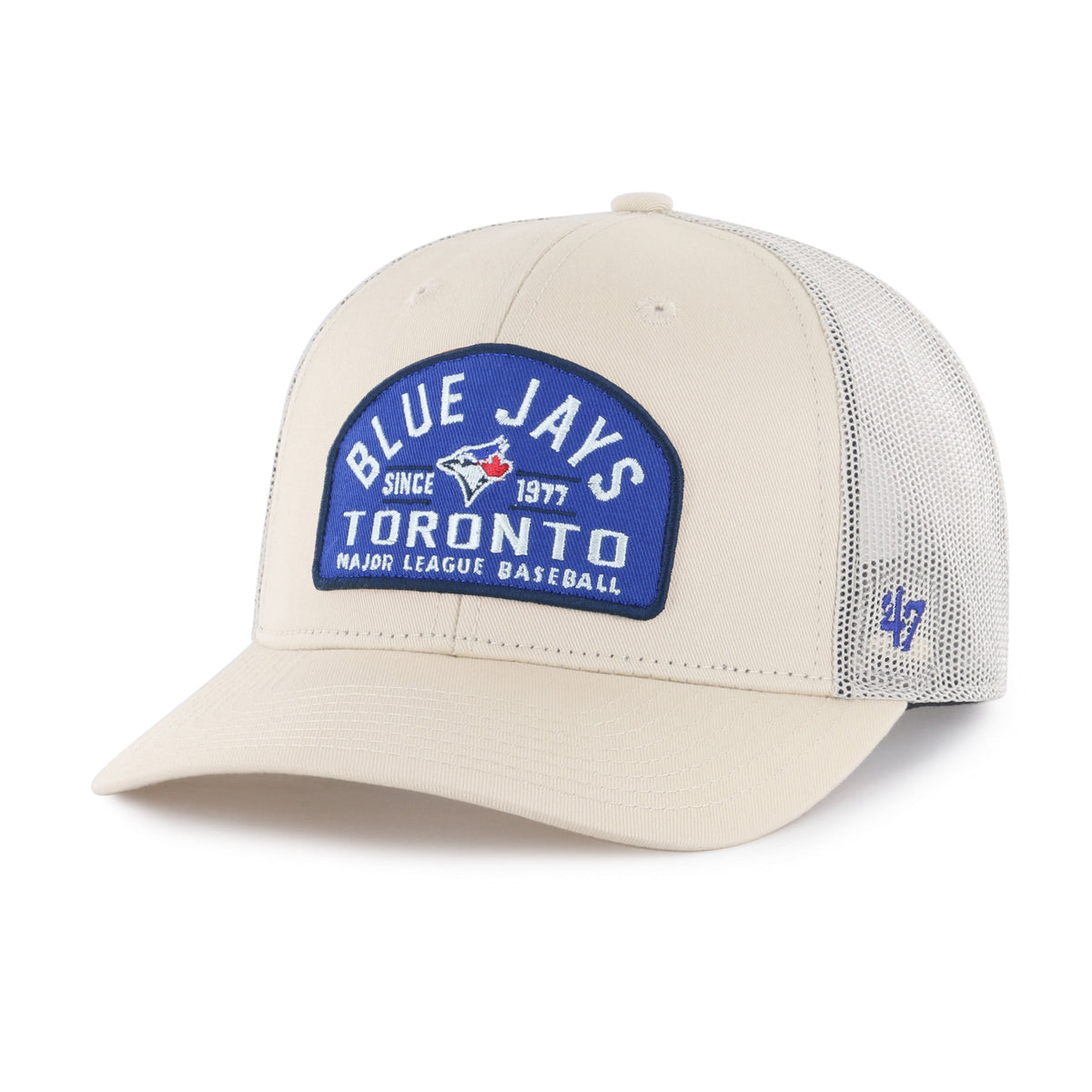 Toronto Blue Jays MLB 47 Brand Men Beige Leland Trucker Snapback product image 1, provided for visual reference and product