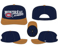 Montreal Canadiens NHL 47 Brand Men Navy Scribeline Hitch Adjustable Hat product image 1, provided for visual reference and