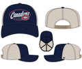 Montreal Canadiens NHL 47 Brand Men Navy Enfield Trucker Snapback product image 1, provided for visual reference and product