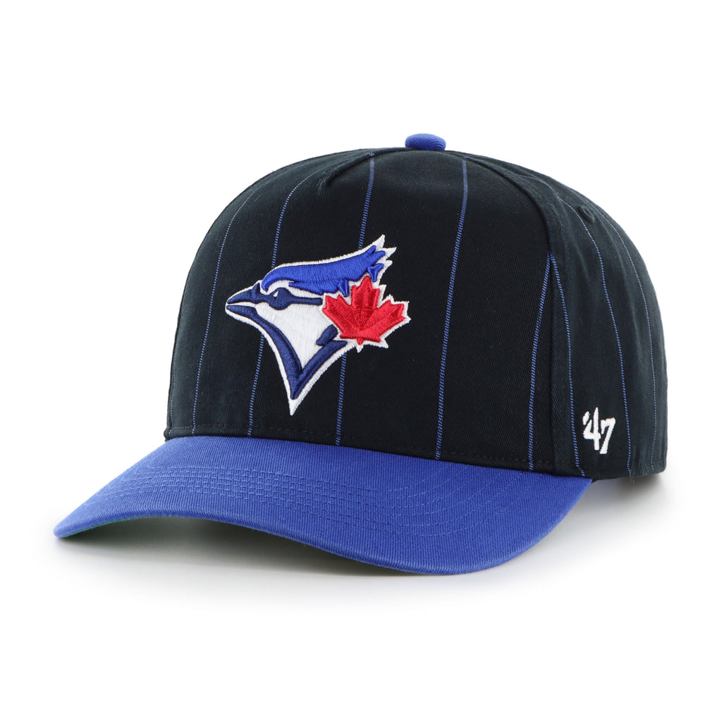 Toronto Blue Jays MLB 47 Brand Men Navy / Royal Pinstripe Hitch Adjustable Hat product image 2, provided for visual