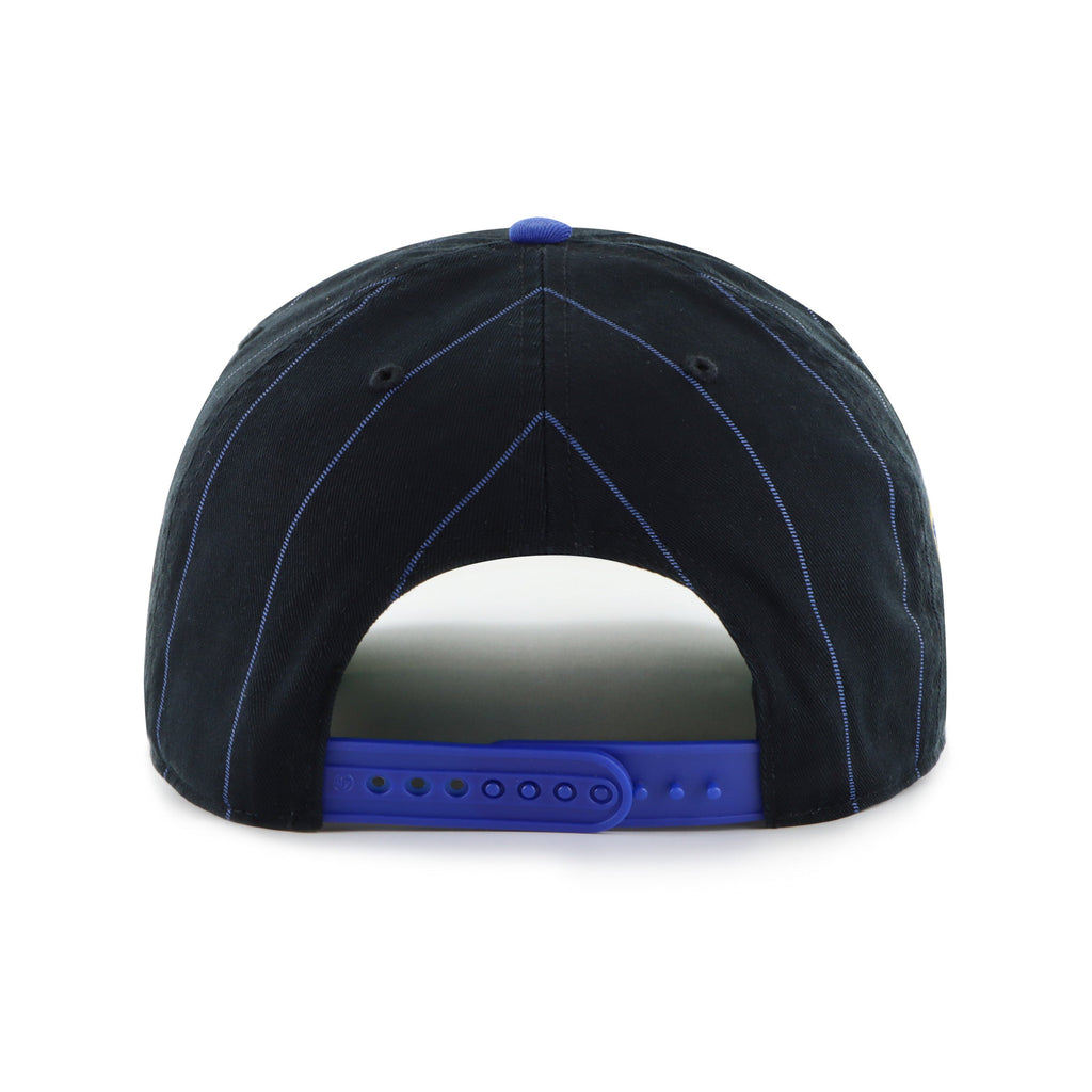 Toronto Blue Jays MLB 47 Brand Men Navy / Royal Pinstripe Hitch Adjustable Hat product image 3, provided for visual