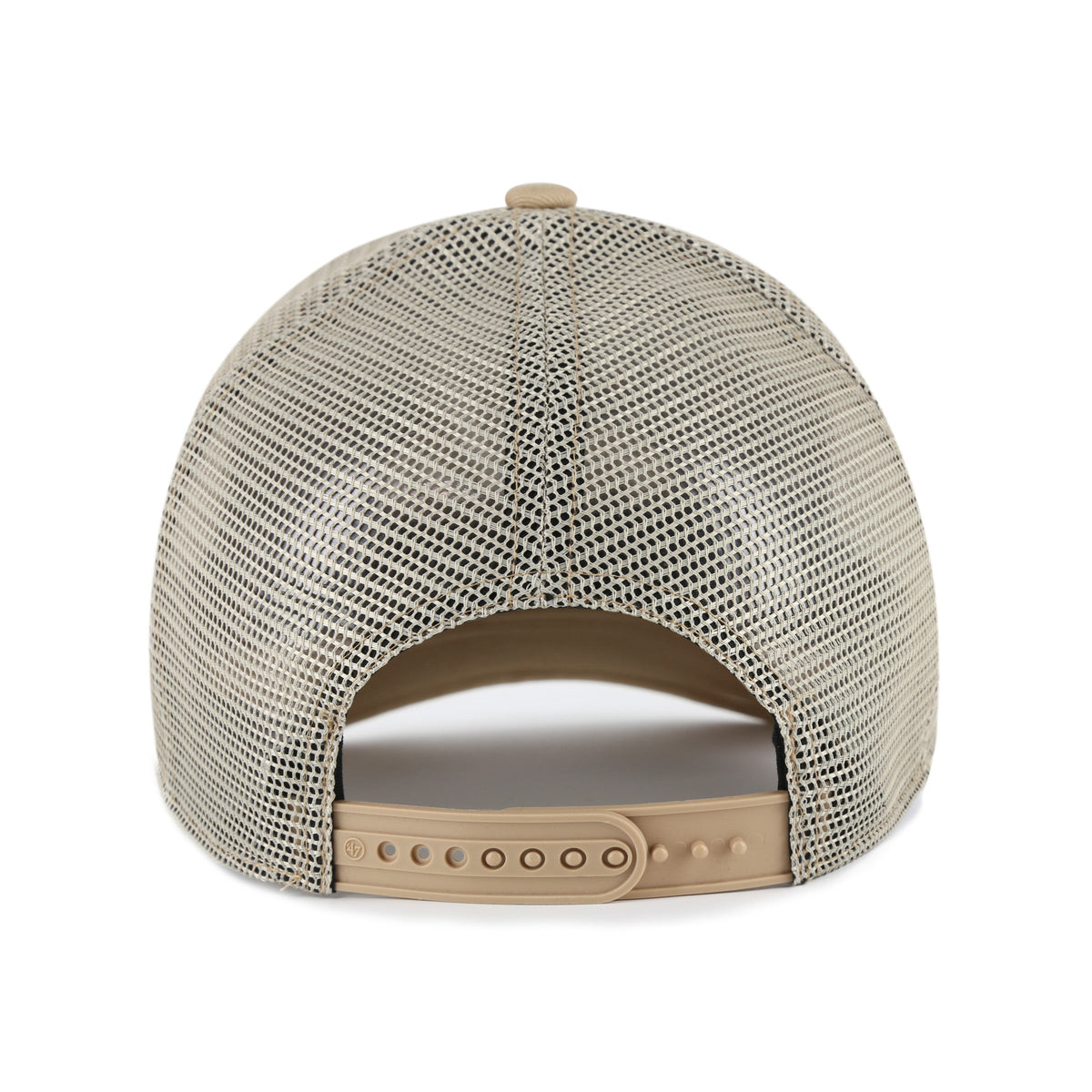 Montreal Expos MLB 47 Brand Men Branson Khaki MVP Trucker Snapback Hat product image 2, provided for visual reference and