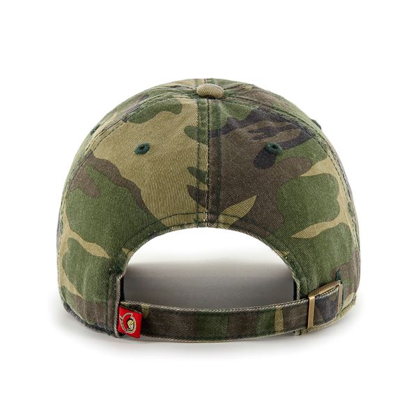 Ottawa Senators NHL 47 Brand Men Camo Clean up Adjustable Hat product image 2, provided for visual reference and product