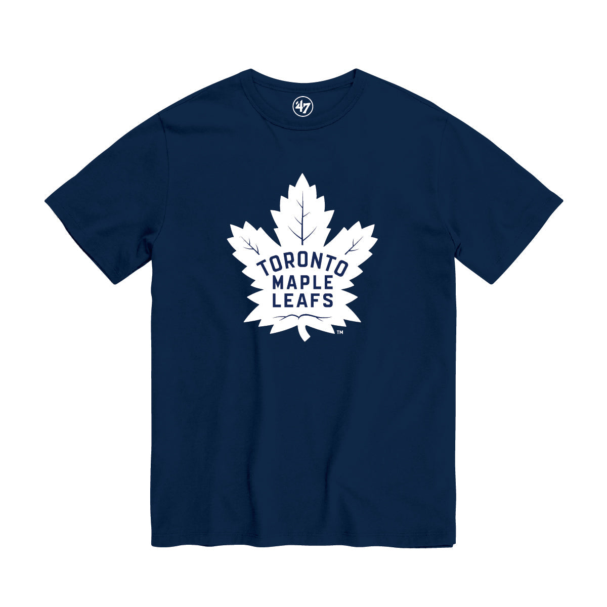 Toronto Maple Leafs NHL 47 Brand Youth Navy Fan T-Shirt product image 1, provided for visual reference and product detail