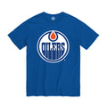 Edmonton Oilers NHL 47 Brand Youth Royal Fan T-Shirt product image 1, provided for visual reference and product detail review