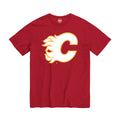 Calgary Flames NHL 47 Brand Youth Red Fan T-Shirt product image 1, provided for visual reference and product detail review