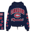 Montreal Canadiens NHL 47 Brand Women Navy Starry Eyed Venice Hoodie product image 1, provided for visual reference and