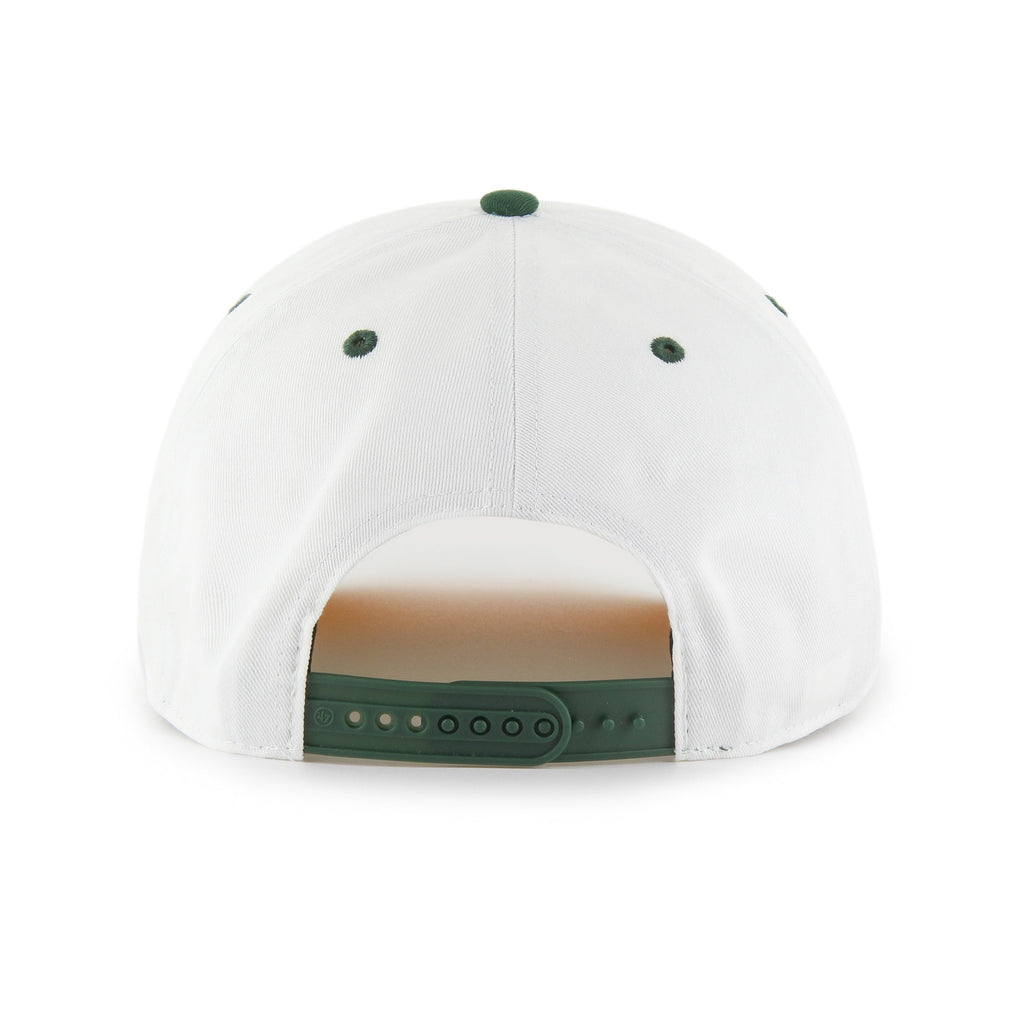 Green Bay Packers NFL 47 Brand Men White Roscoe Rope Two Tone Hitch Snapback Hat product image 2, provided for visual