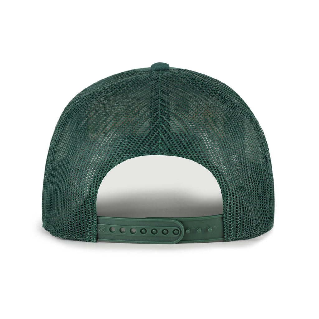 Green Bay Packers NFL 47 Brand Men Green Deluxia Trucker Mesh Hitch Snapback product image 2, provided for visual reference
