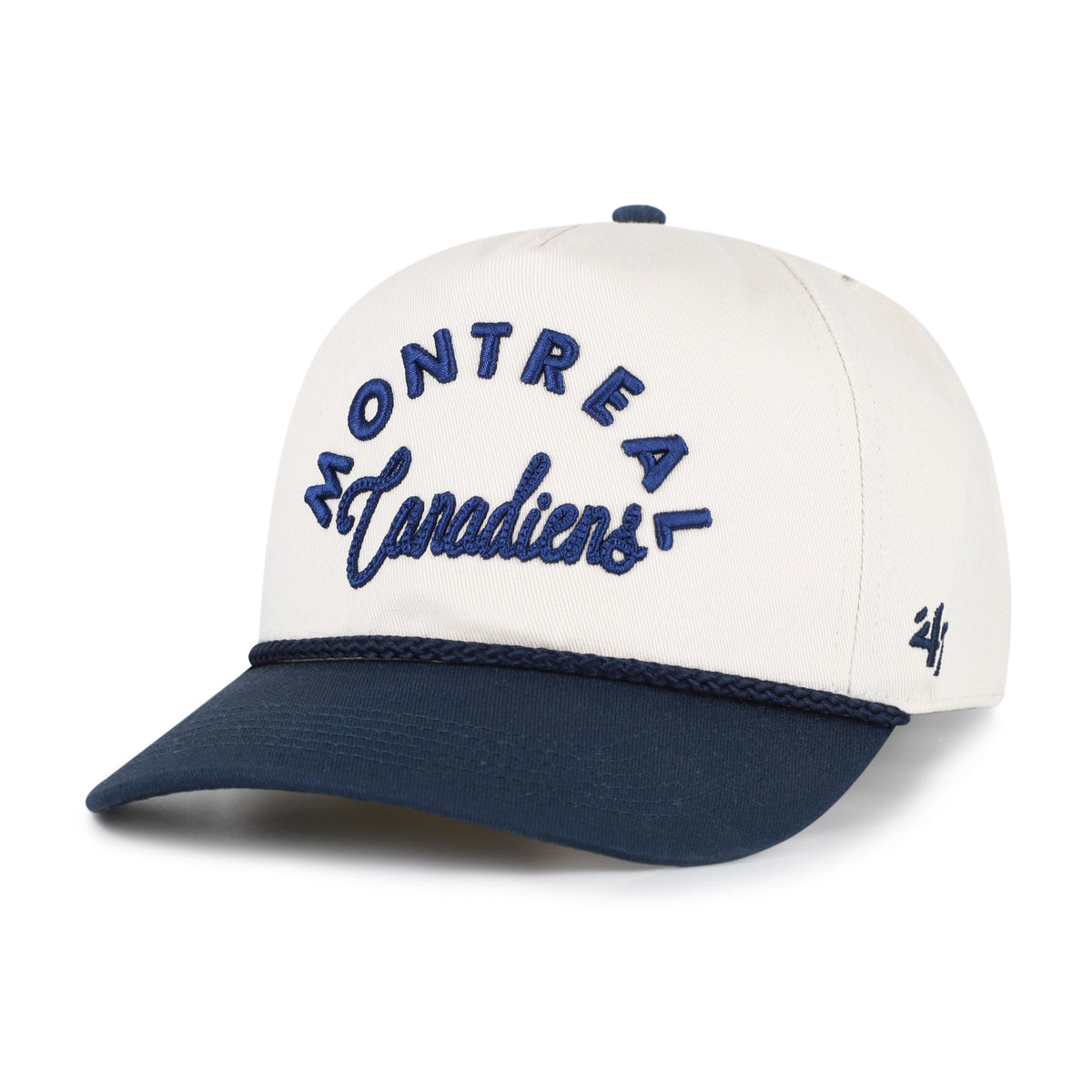 Montreal Canadiens NHL 47 Brand Women Natural Rope Script Hitch Snapback Hat product image 1, provided for visual reference