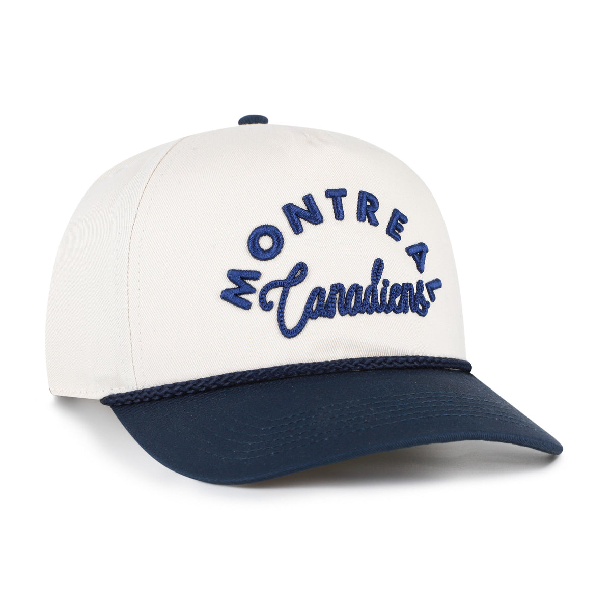 Montreal Canadiens NHL 47 Brand Women Natural Rope Script Hitch Snapback Hat product image 3, provided for visual reference
