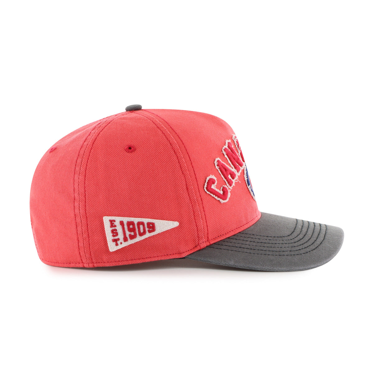 Montreal Canadiens NHL 47 Brand Men Red Calderwood Hitch Adjustable Hat product image 4, provided for visual reference and