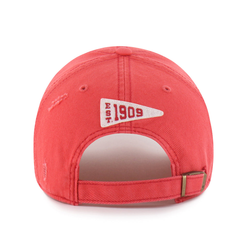 Montreal Canadiens NHL 47 Brand Men Red Seymoore Clean Up Adjustable Hat product image 2, provided for visual reference and