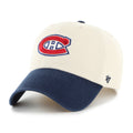 Montreal Canadiens NHL 47 Brand Men Natural Two Tone Clean Up Adjustable Hat product image 1, provided for visual reference