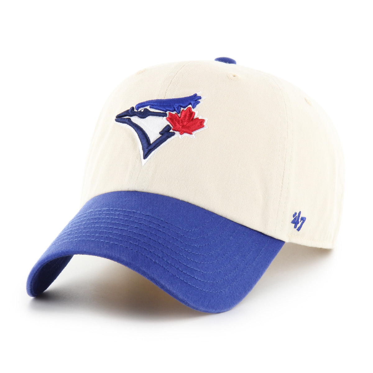 Toronto Blue Jays MLB 47 Brand Men Natural Two Tone Clean Up Adjustable Hat product image 1, provided for visual reference