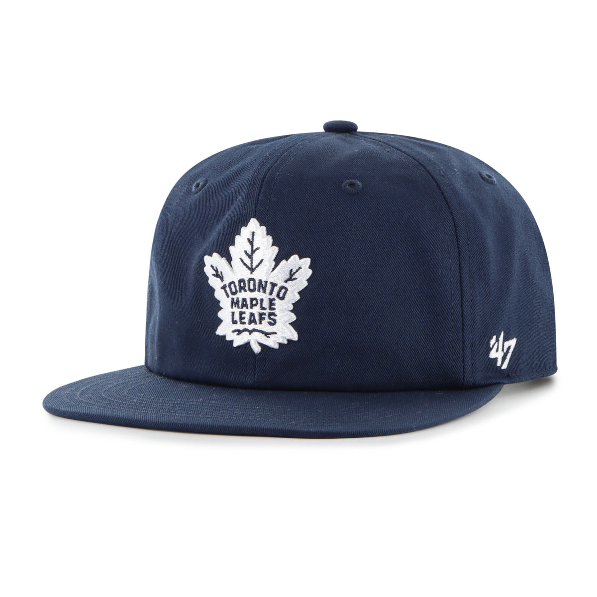 Toronto Maple Leafs NHL 47 Brand Men Navy Captain Relaxed Fit Snapback product image 1, provided for visual reference and