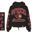 Ottawa Senators NHL 47 Brand Women Black Starry Eyed Venice Hoodie product image 1, provided for visual reference and