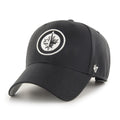 Winnipeg Jets NHL 47 Brand Men Black/White MVP Adjustable Hat product image 1, provided for visual reference and product