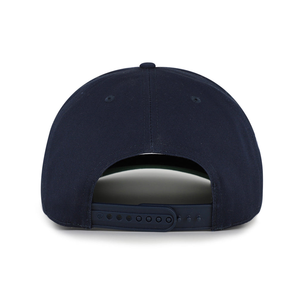 Michigan Wolverine NCAA 47 Brand Men Navy Byline Hitch Snapback Hat product image 2, provided for visual reference and