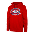 Montreal Canadiens NHL 47 Brand Men Red Imprint Headline Pullover Hoodie product image 1, provided for visual reference and