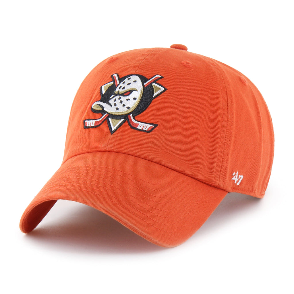 Anaheim Ducks NHL 47 Brand Men Orange Clean Up Alternate Adjustable Hat product image 1, provided for visual reference and