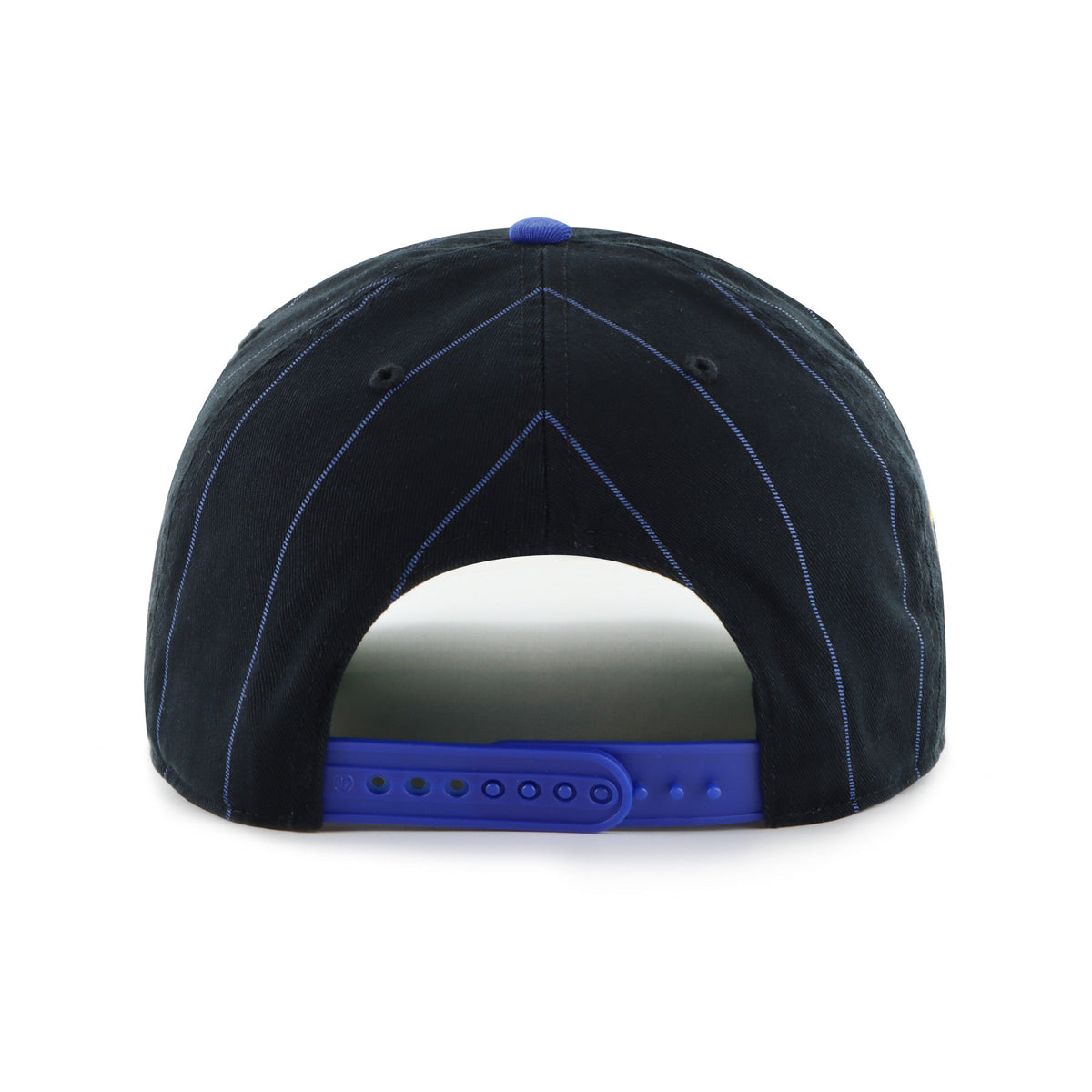 Montreal Expos MLB 47 Brand Men Navy / Royal Pinstripe Hitch Adjustable Hat product image 2, provided for visual reference