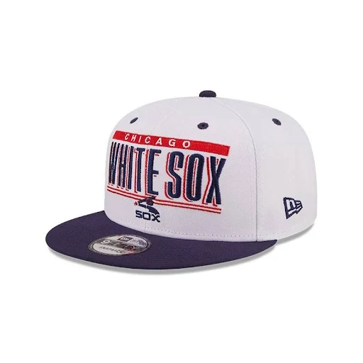 Chicago White Sox White Batterman Retro Title 9FIFTY Snap product image 1, provided for visual reference and product detail