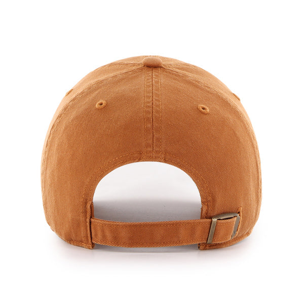 Texas Longhorns NCAA 47 Brand Men Dark Orange Clean Up Adjustable Hat product image 2, provided for visual reference and