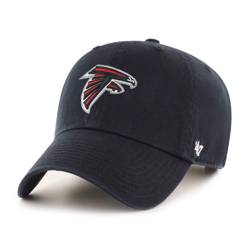 Atlanta Falcons NFL 47 Brand Men Black Clean up Adjustable Hat product image 1, provided for visual reference and product