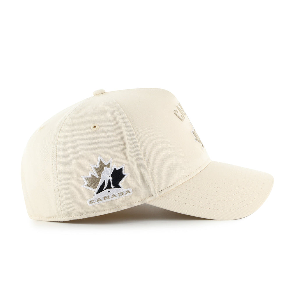 Hockey Canada IIHF 47 Brand Men Creme De La Creme Sure Shot A-Frame Snapback Hat product image 4, provided for visual