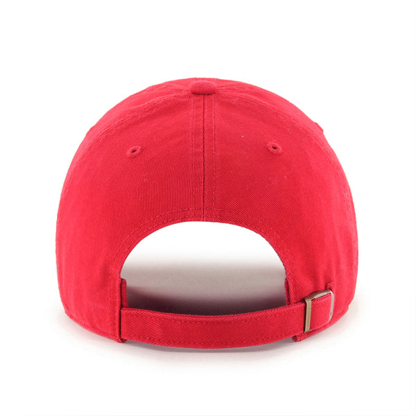 Wisconsin Badgers NCAA 47 Brand Men Red Clean Up Adjustable Hat product image 2, provided for visual reference and product