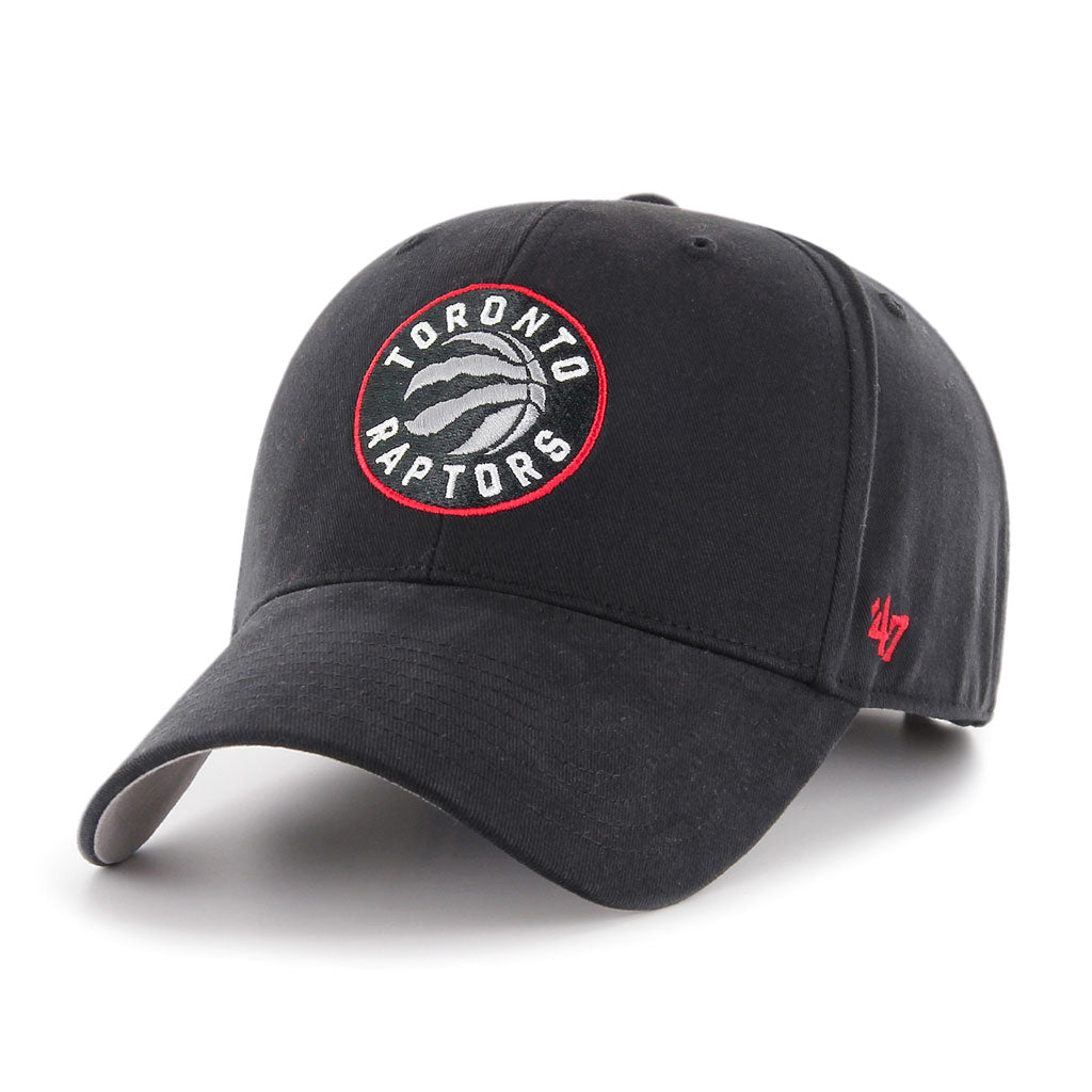 Toronto Raptors NBA 47 Brand Youth Black MVP Adjustable Hat product image 1, provided for visual reference and product
