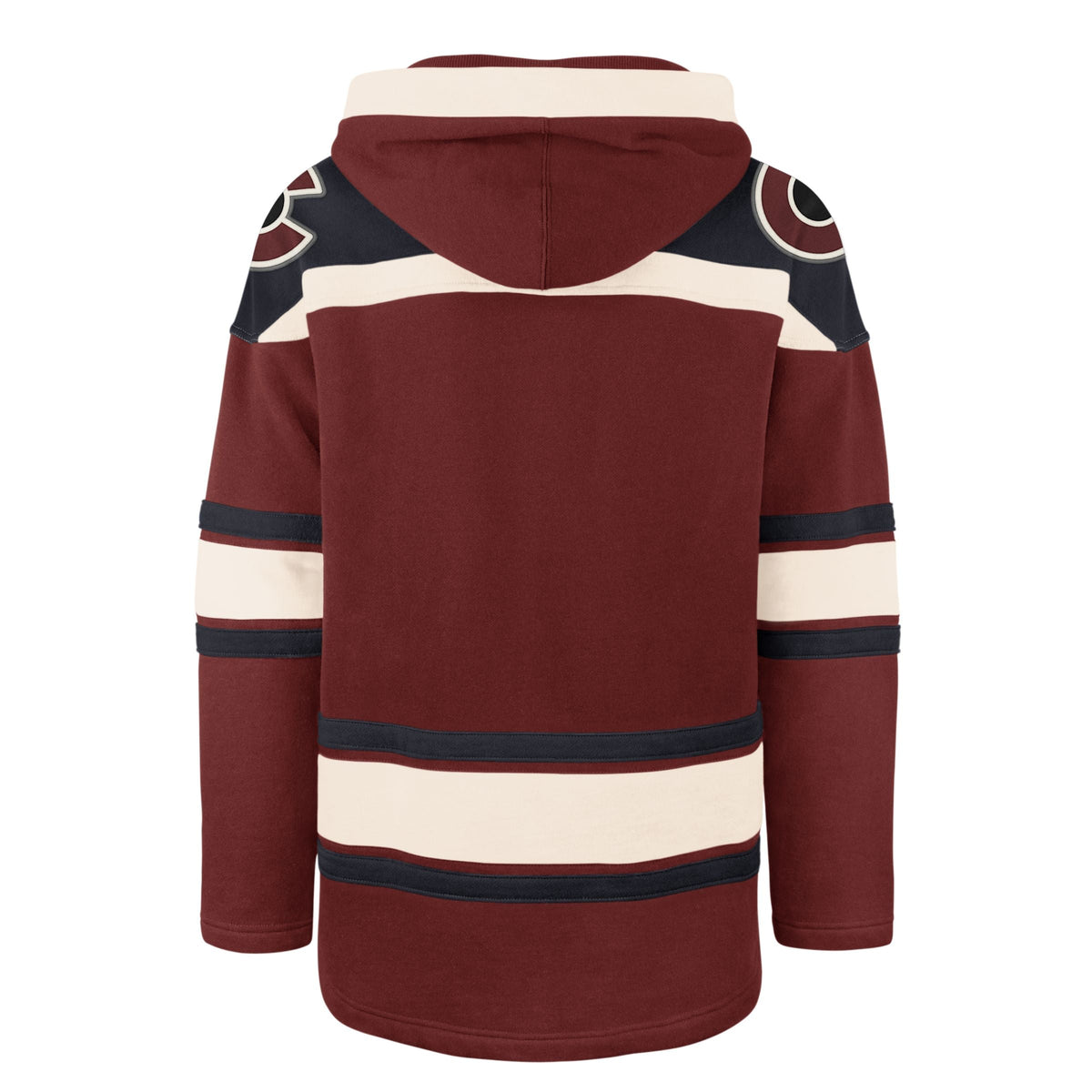 Colorado Avalanche NHL 47 Brand Men Burgundy Heavyweight Lacer Hoodie product image 2, provided for visual reference and