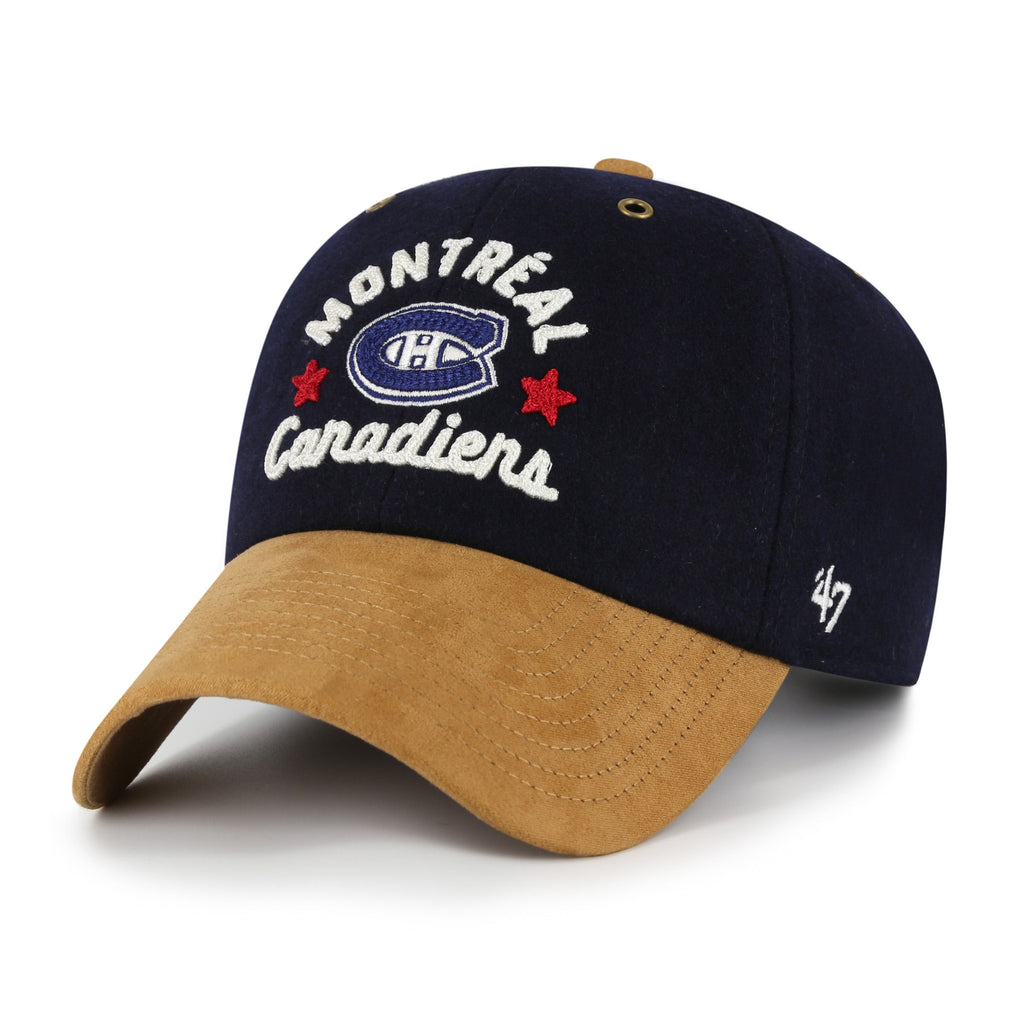Montreal Canadiens NHL 47 Brand Men Navy HPD Clean Up Adjustable Hat product image 1, provided for visual reference and