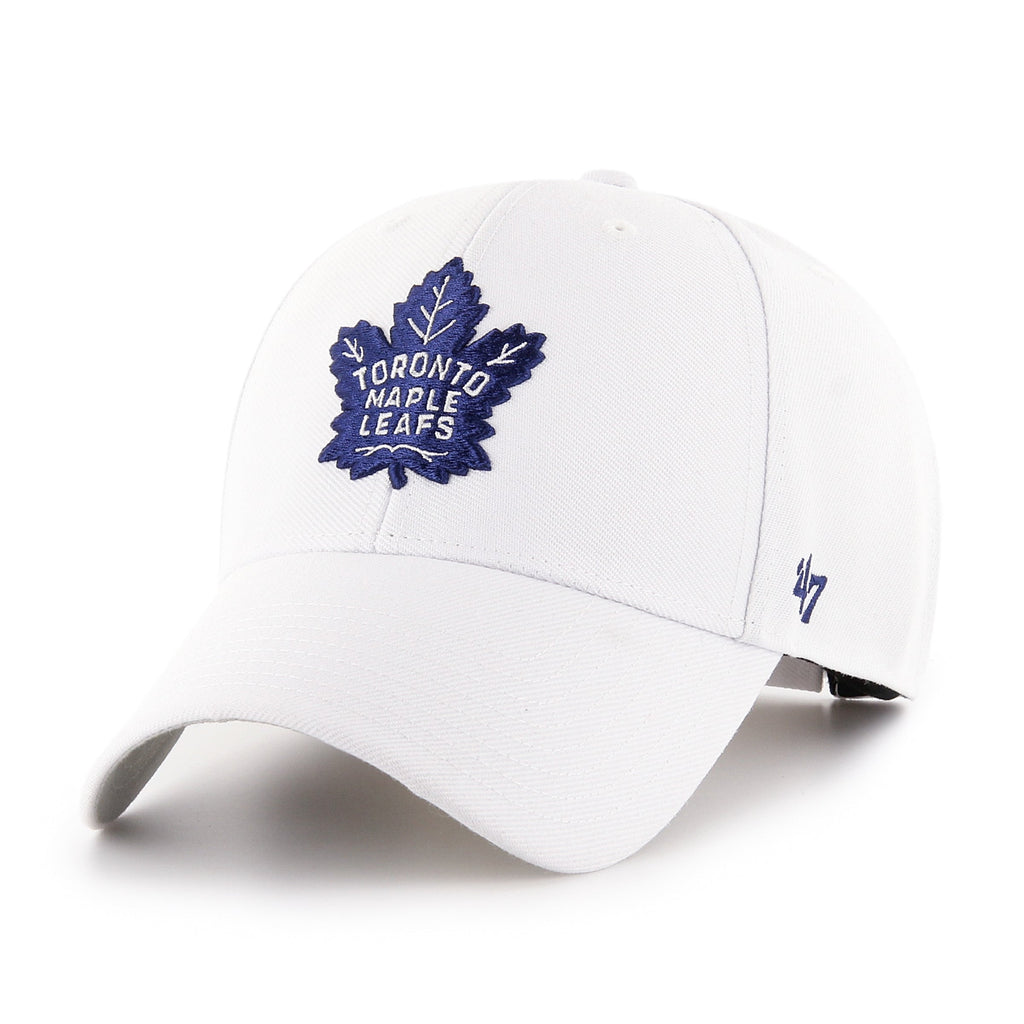Toronto Maple Leafs NHL 47 Brand Men White MVP Adjustable Hat product image 1, provided for visual reference and product