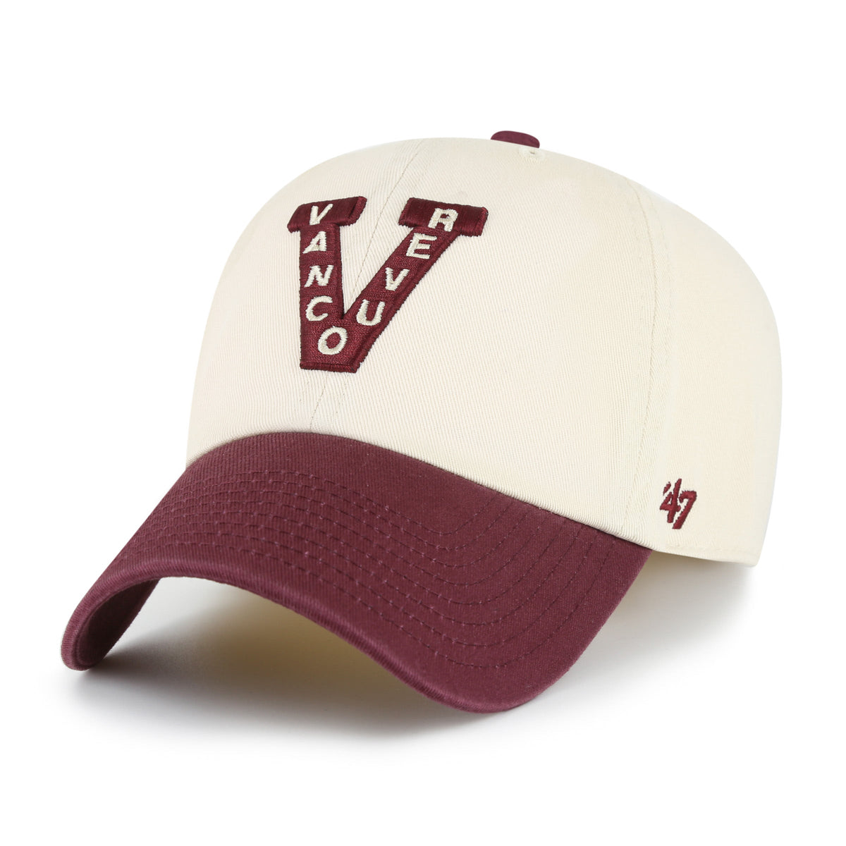 Vancouver Millionaires NHL 47 Brand Men Natural Two Tone Clean Up Adjustable Hat product image 1, provided for visual