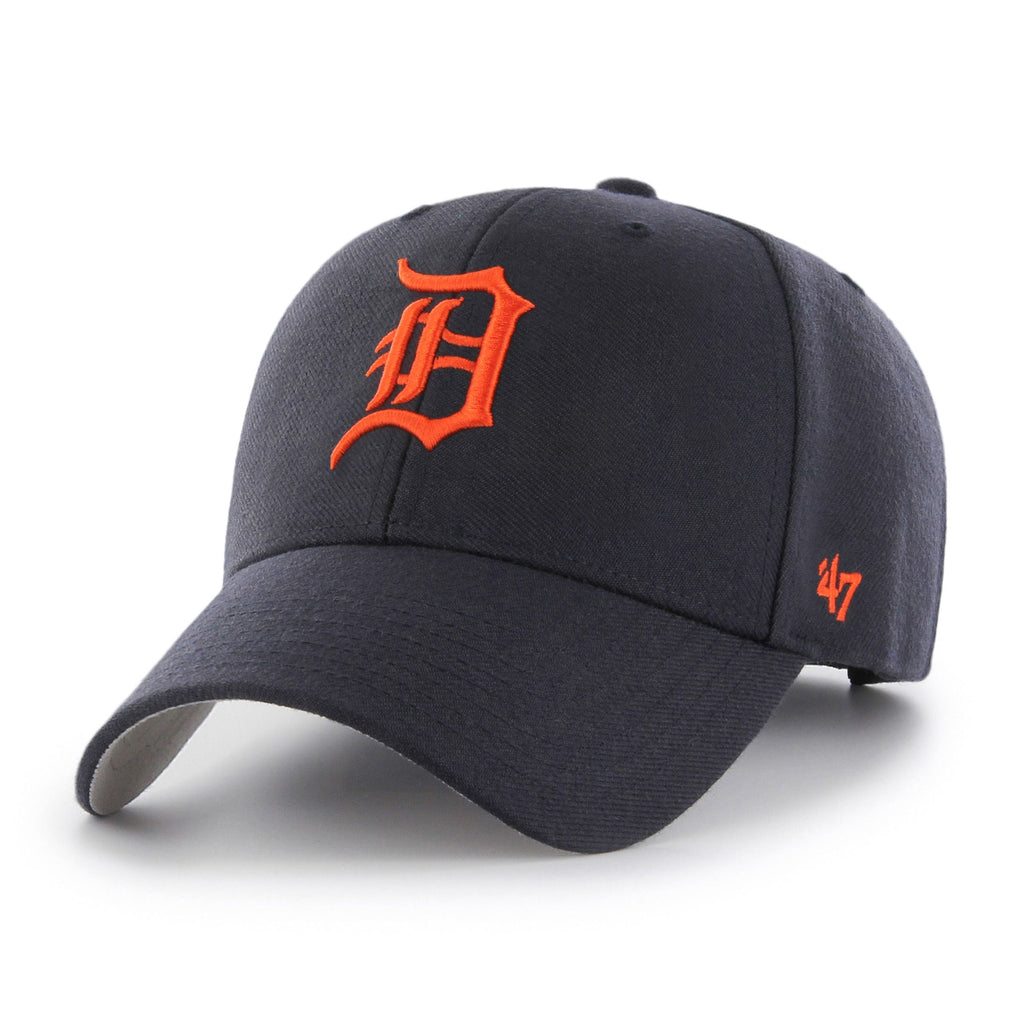 Detroit Tigers MLB 47 Brand Men Navy MVP Adjustable Hat product image 1, provided for visual reference and product detail