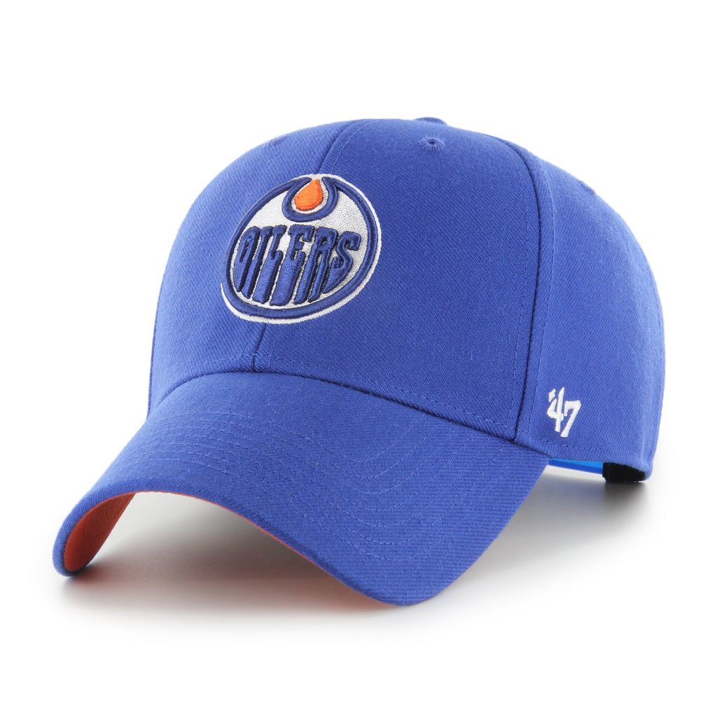 Edmonton Oilers NHL 47 Brand Men Royal Blue 1990 Stanley Cup Championship MVP Sure Shot Snapback product image 4, provided