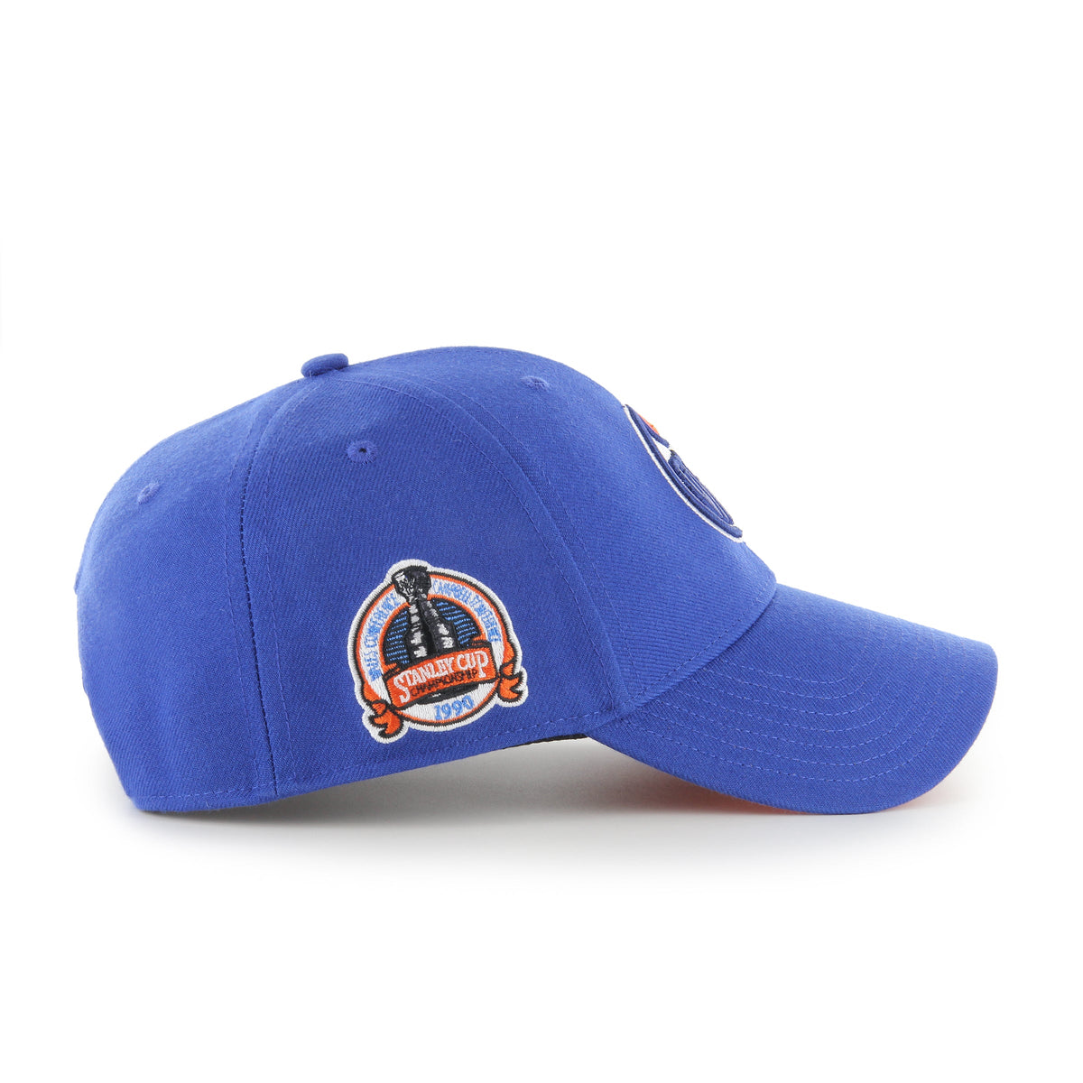 Edmonton Oilers NHL 47 Brand Men Royal Blue 1990 Stanley Cup Championship MVP Sure Shot Snapback product image 3, provided