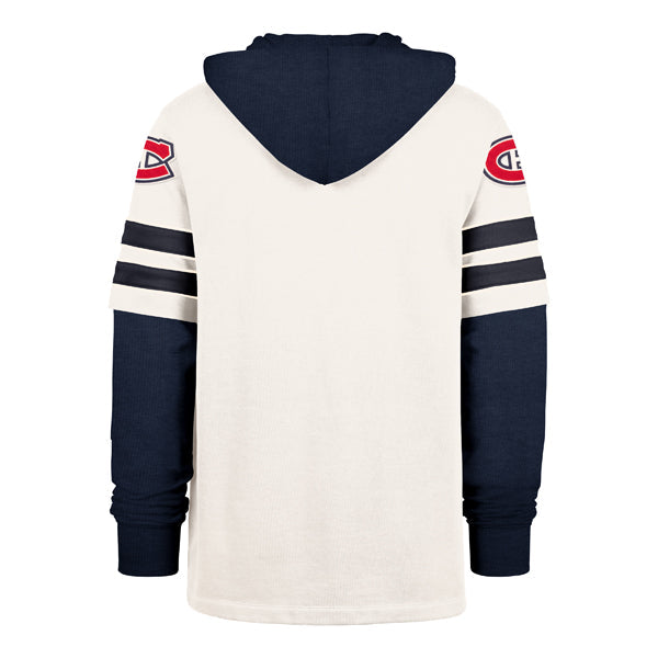 Montreal Canadiens NHL 47 Brand Men Navy Split Zone Cornerback Duo Lacer Hoodie product image 2, provided for visual
