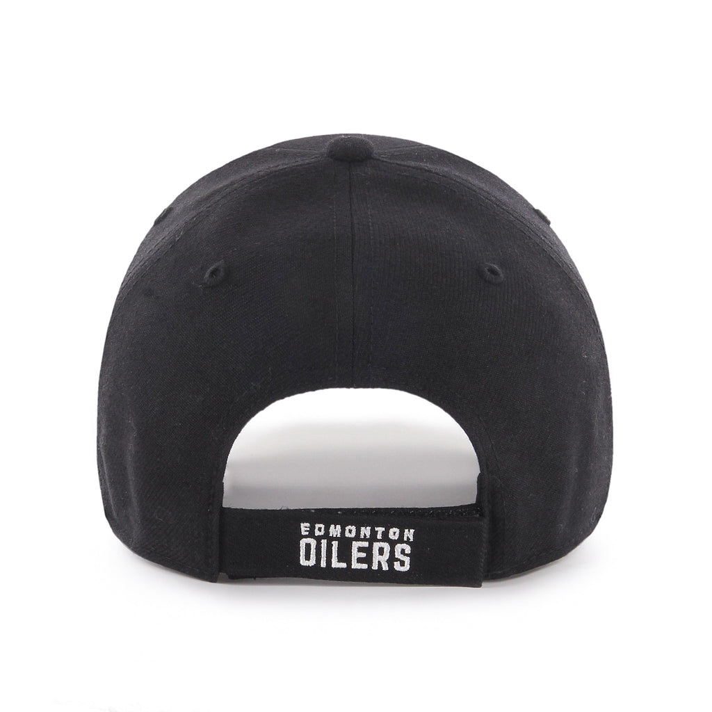 Edmonton Oilers NHL 47 Brand Men Black White MVP Adjustable Hat product image 2, provided for visual reference and product