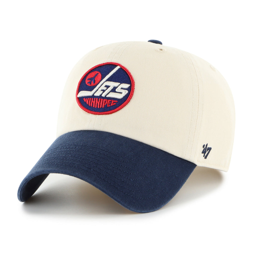 Winnipeg Jets NHL 47 Brand Men Natural Two Tone Clean Up Adjustable Hat product image 1, provided for visual reference and
