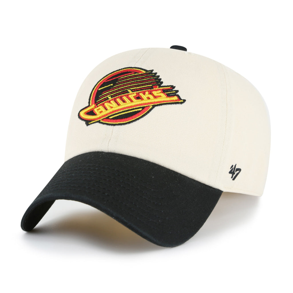 Vancouver Canucks NHL 47 Brand Men Natural Two Tone Clean Up Adjustable Hat product image 1, provided for visual reference