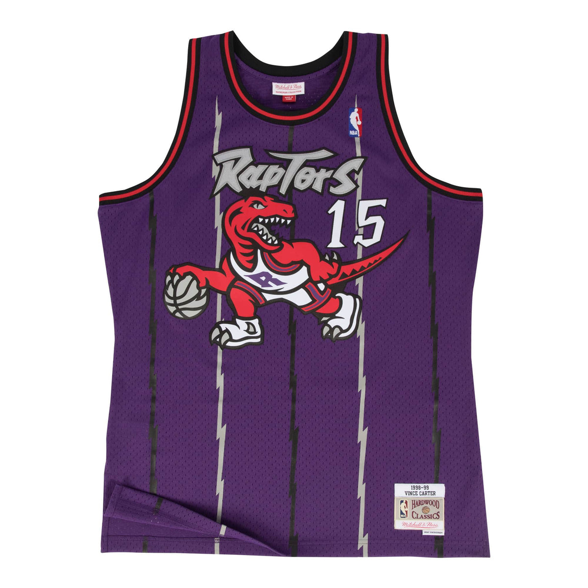 Vince Carter Toronto Raptors NBA Mitchell & Ness Infant Purple 1998-99 Hardwood Classics Swingman Jersey product image 1,