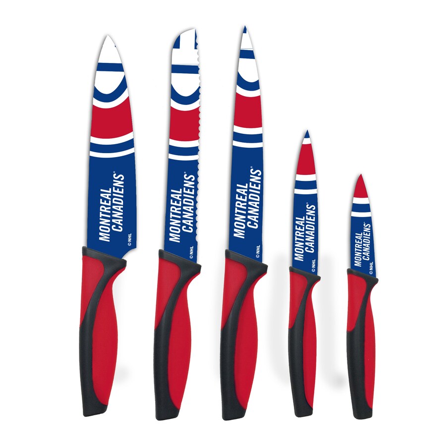 Montreal Canadiens NHL TSV 5 Piece Kitchen Knife Set product image 2, provided for visual reference and product detail review