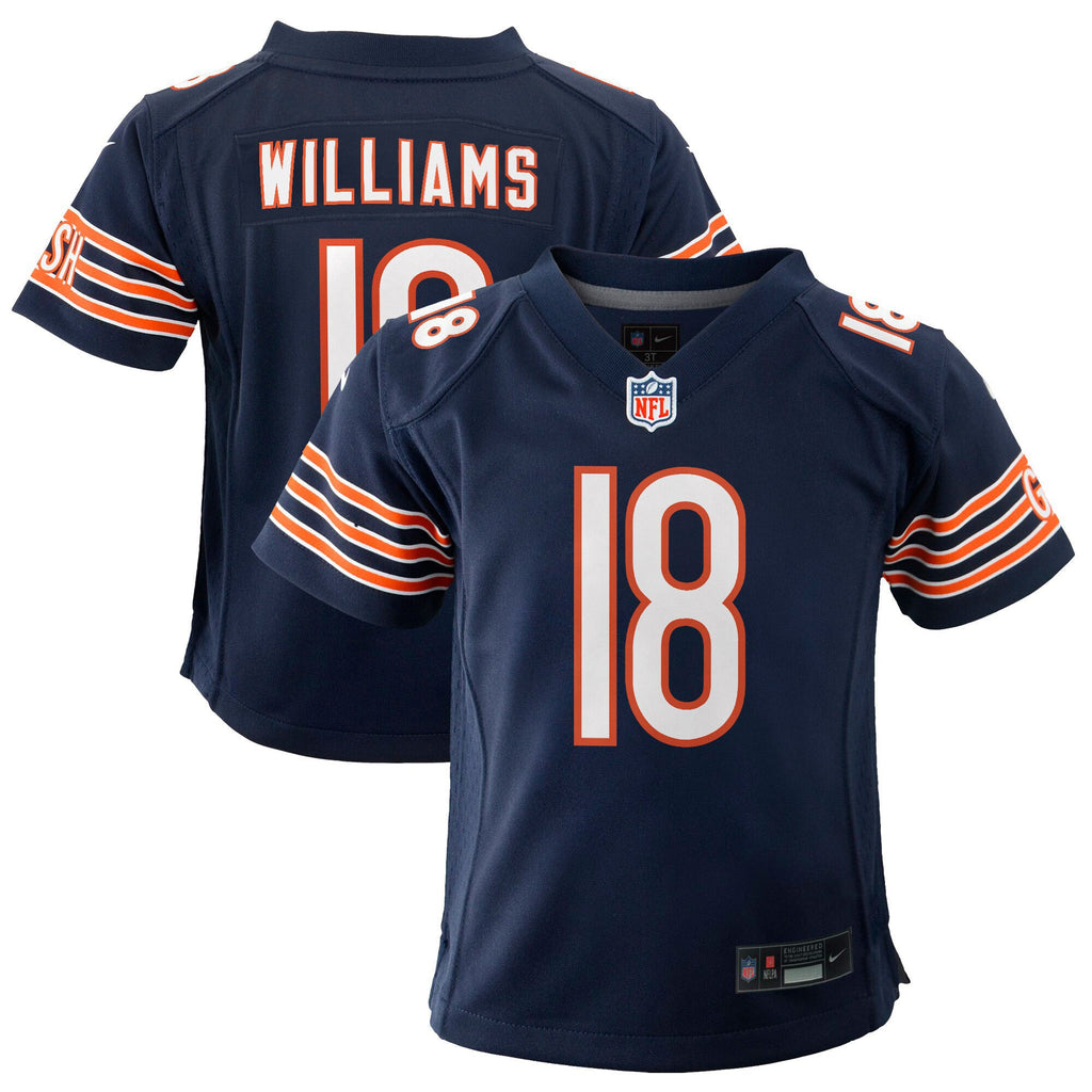 Caleb Williams Navy Nike Youth Chicago Bears 2024 NFL Draft First Round Pick Player Game Jersey product image 1, provided